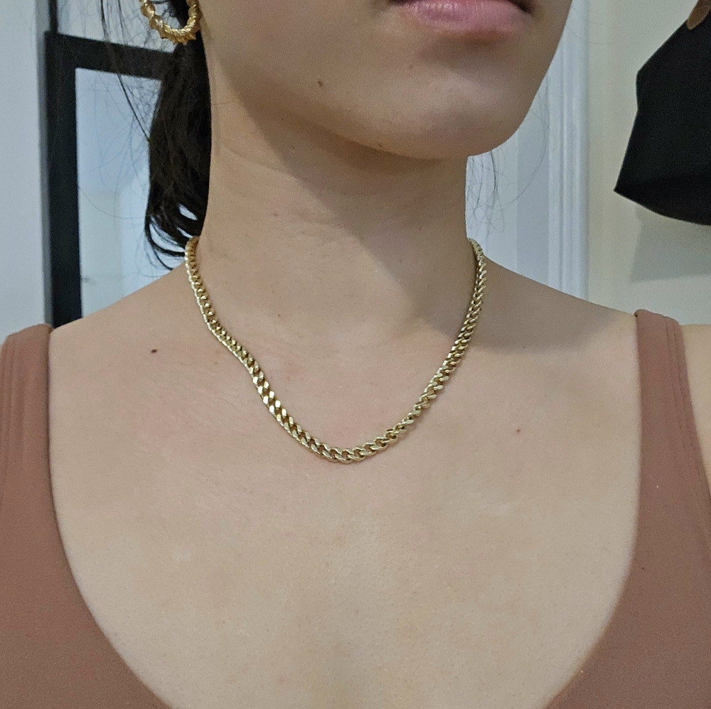 Ana Luisa Curb Chain Necklace (18")
